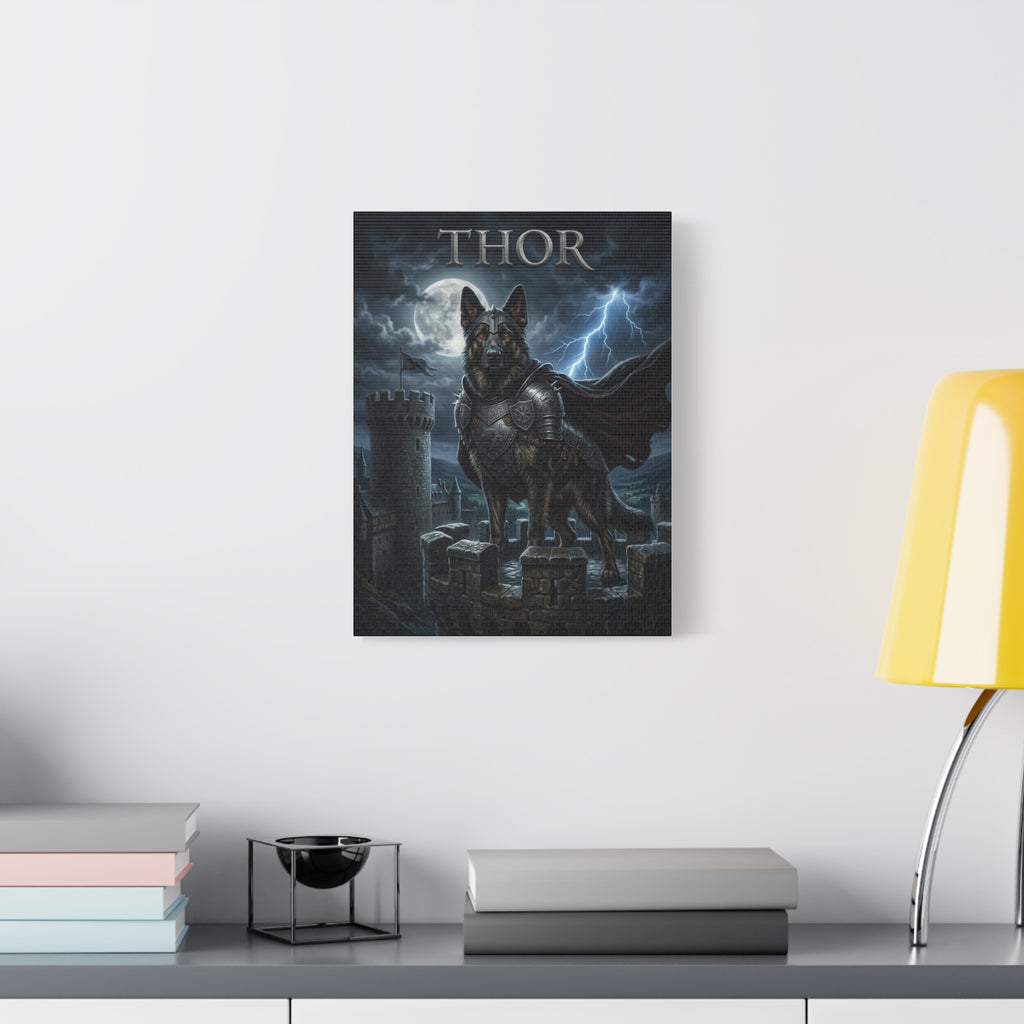 The Knight | Custom Dog Portrait Canvas
