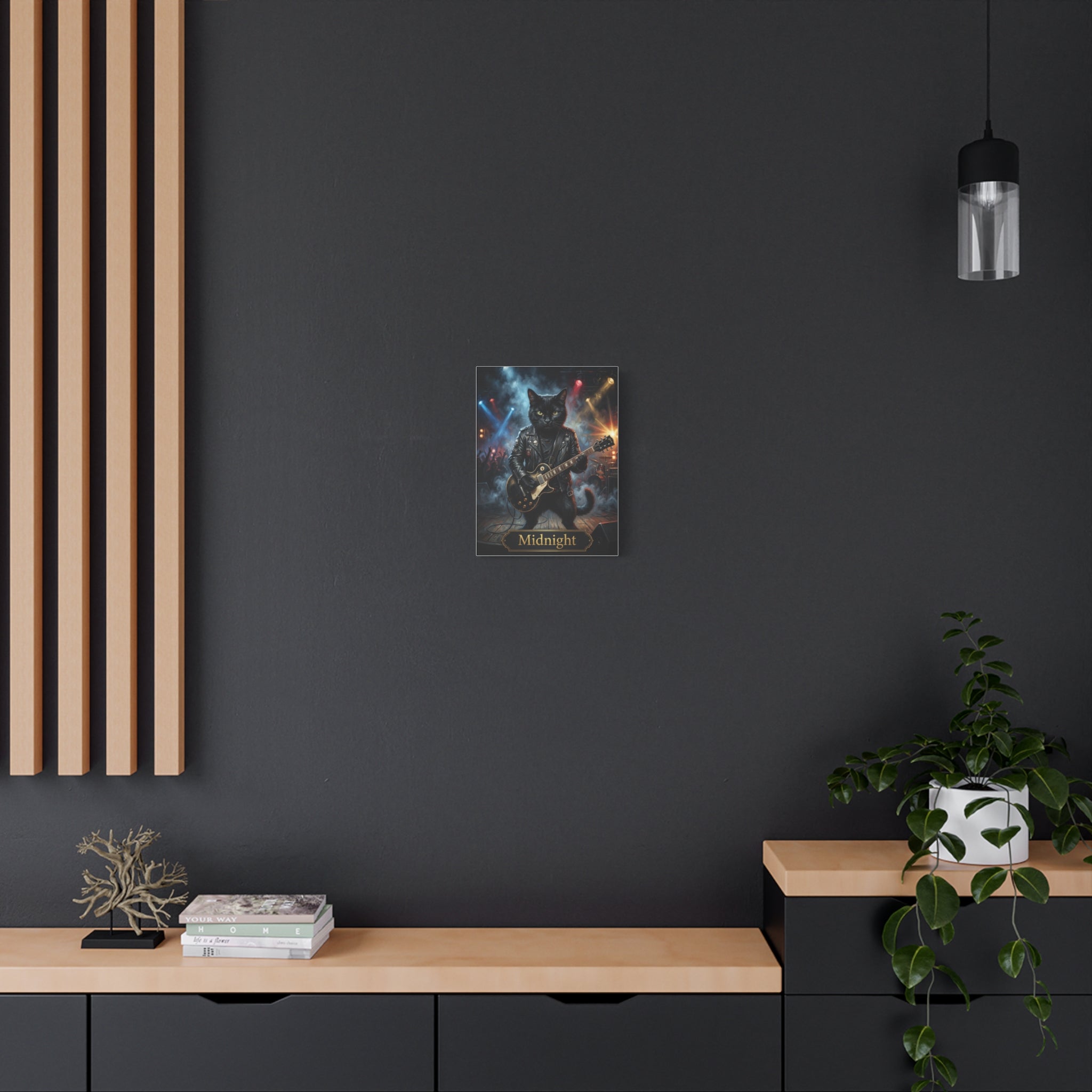 The Rock Star | Custom Cat Portrait Canvas