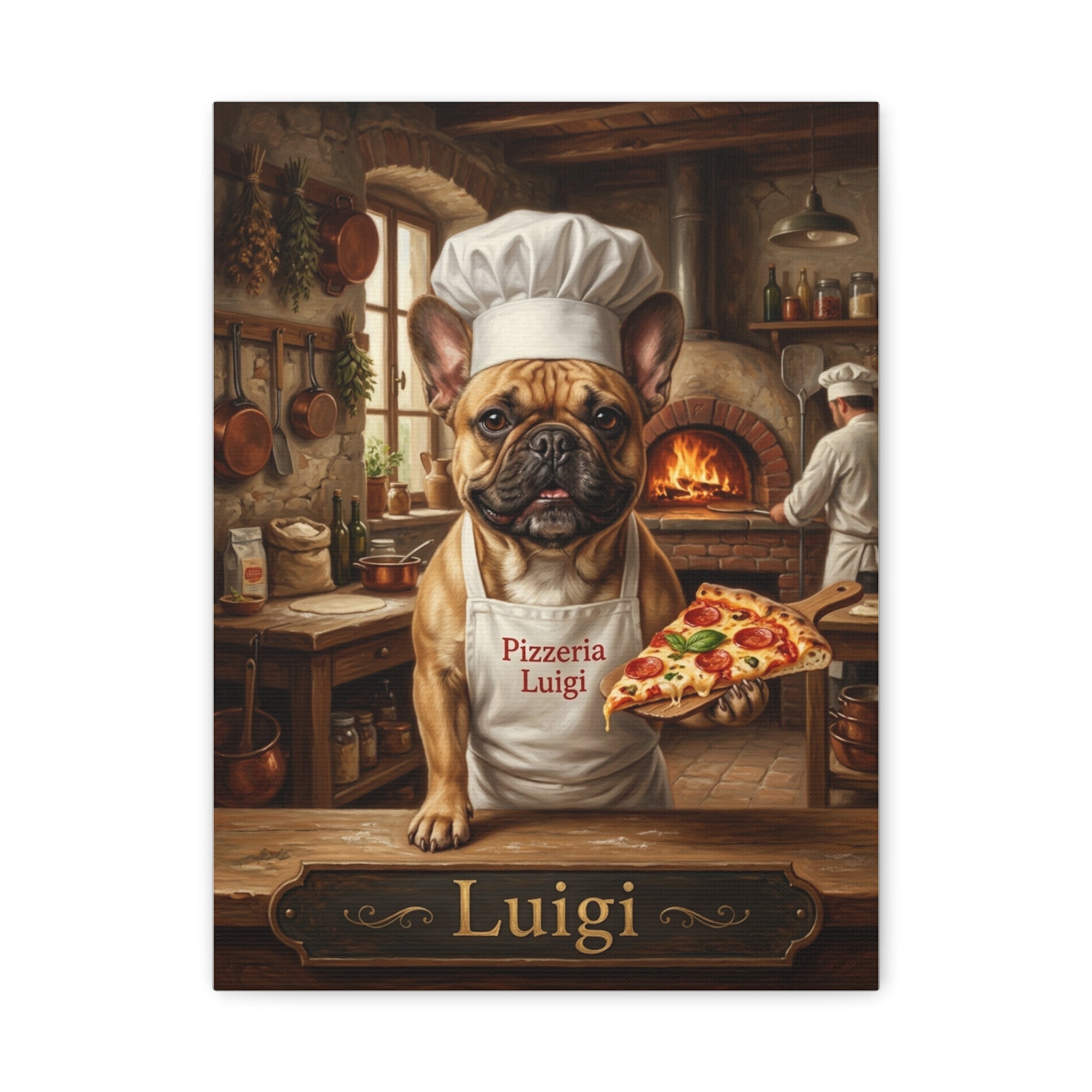 The Chef | Custom Dog Portrait Canvas