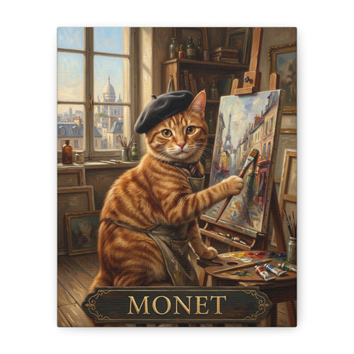 Artist Cat Portrait