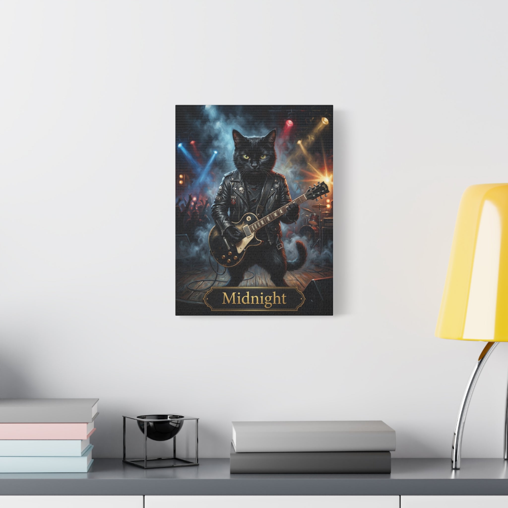 The Rock Star | Custom Cat Portrait Canvas