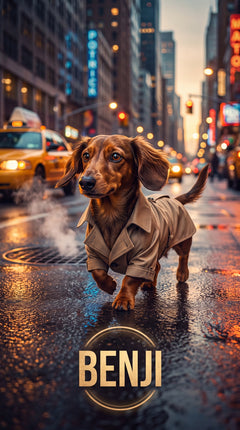 Benji City Dog Portrait