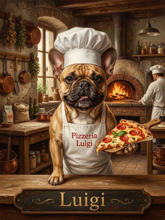 Kitchen Dog Portrait