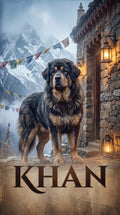Khan mountain dog custom canvas portrait