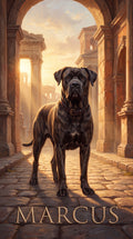 Marcus Roman dog custom canvas portrait