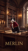 Merlin Cat Portrait