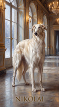 Nikolai palace dog custom canvas portrait