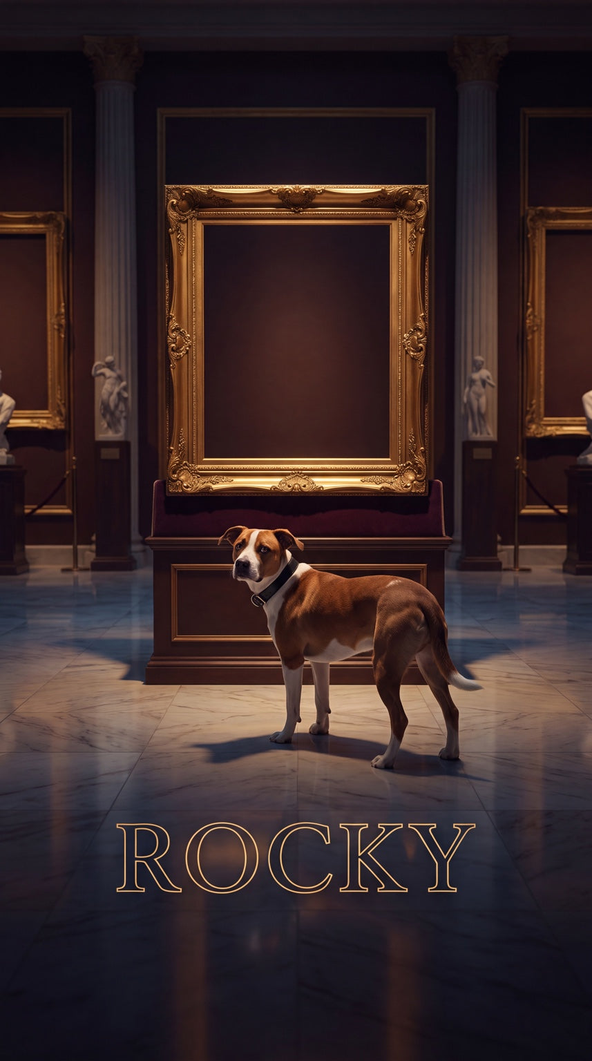 Gallery dog custom canvas portrait