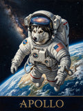 Galaxy dog custom canvas portrait