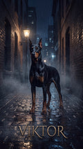 Viktor alley dog custom canvas portrait